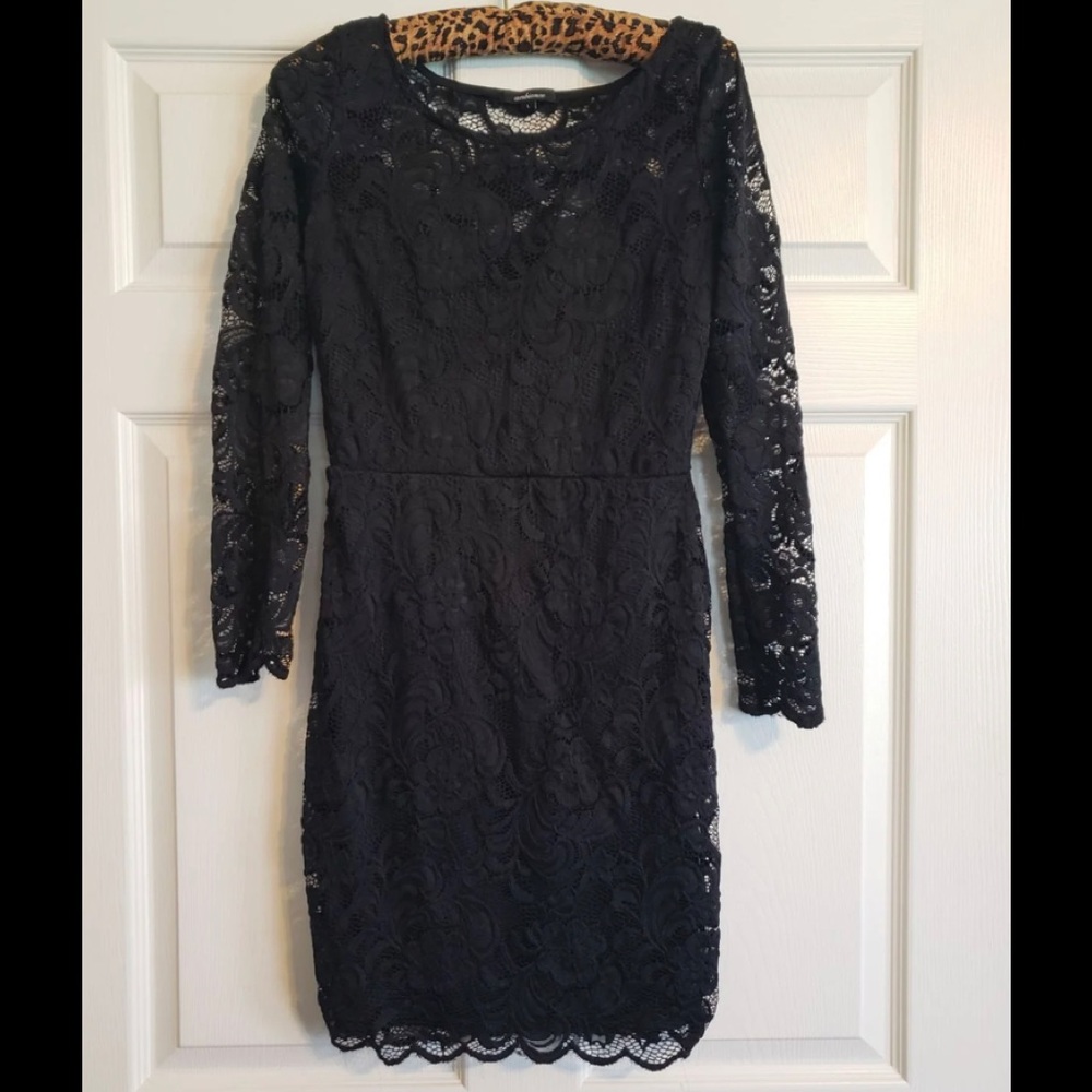 Black Lacey cocktail dress.